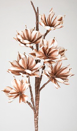 Blütenzweig 100 cm creme-braun