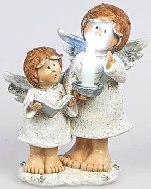 Engelpaar mit LED